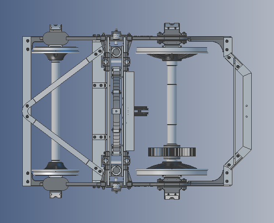 14-D-5牵引力转向架3D模型图纸 STP格式